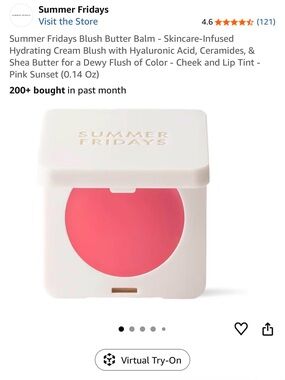 Summer Fridays Cream Blush in Bright Pink